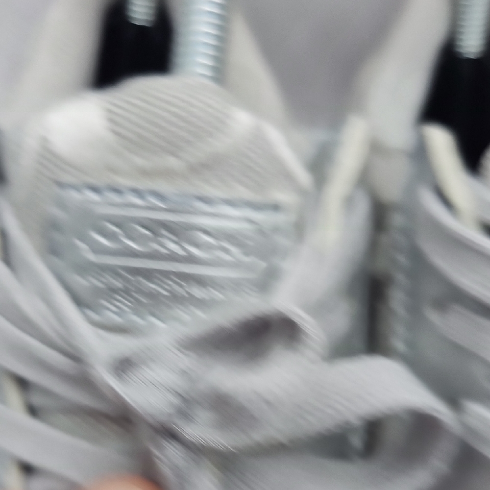 Silver and Cream Patterned Sneakers - Picture 9 of 11
